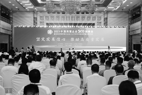 2023中国民营企业500强峰会暨全国优强民营企业助力山东绿色低碳高质量发展大会在济南举行